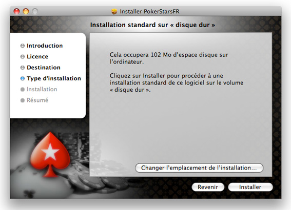installation pokerstars mac